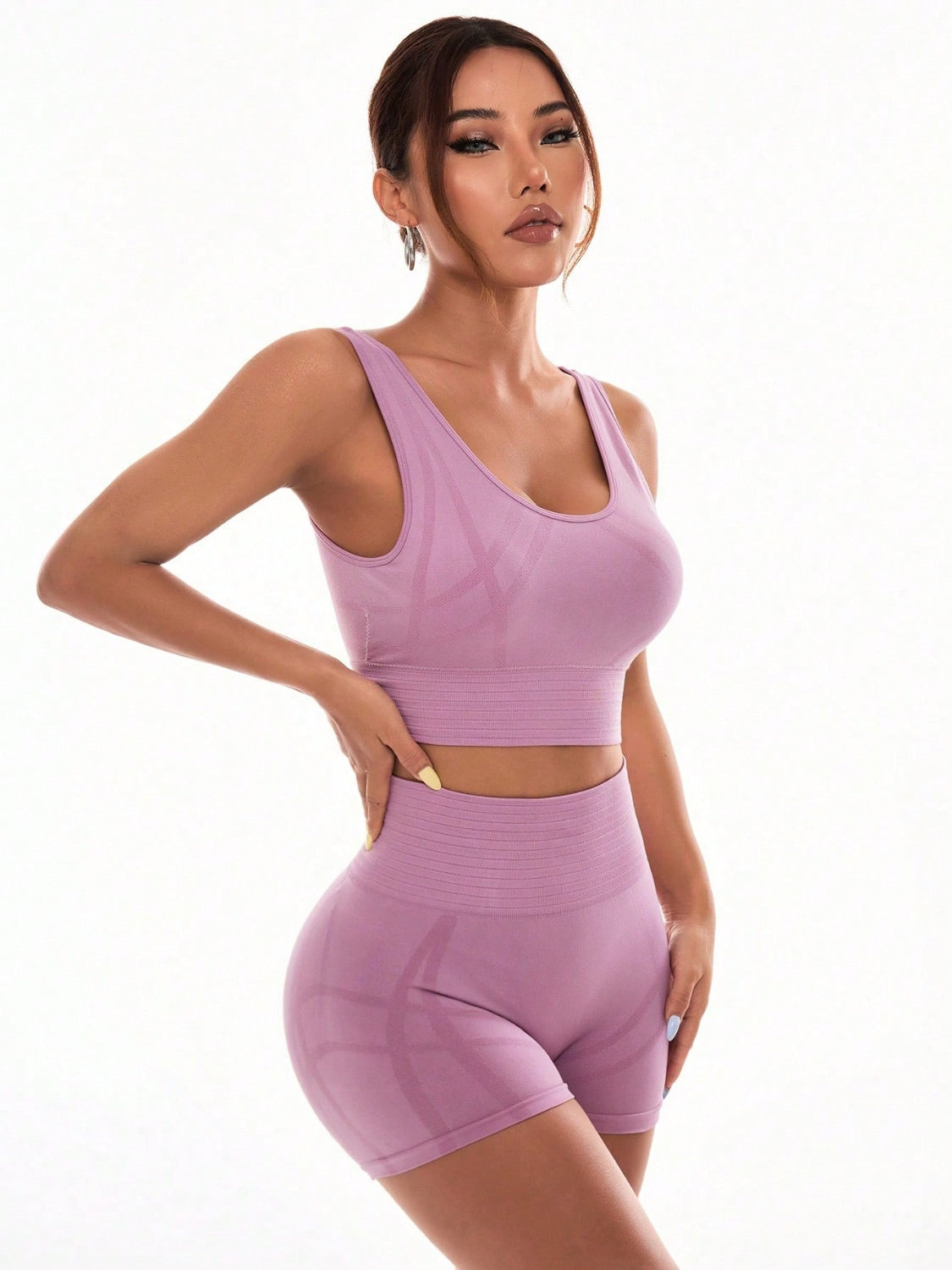 Scoop Neck Wide Strap Top and Shorts Active Set-Chaelisa's New Jammies