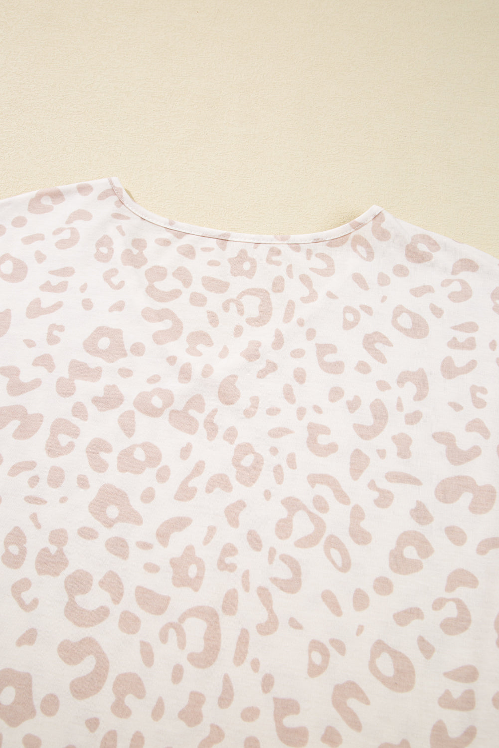 Beige Cheetah V Neck Tee and Pants Lounge Set-Chaelisa's New Jammies