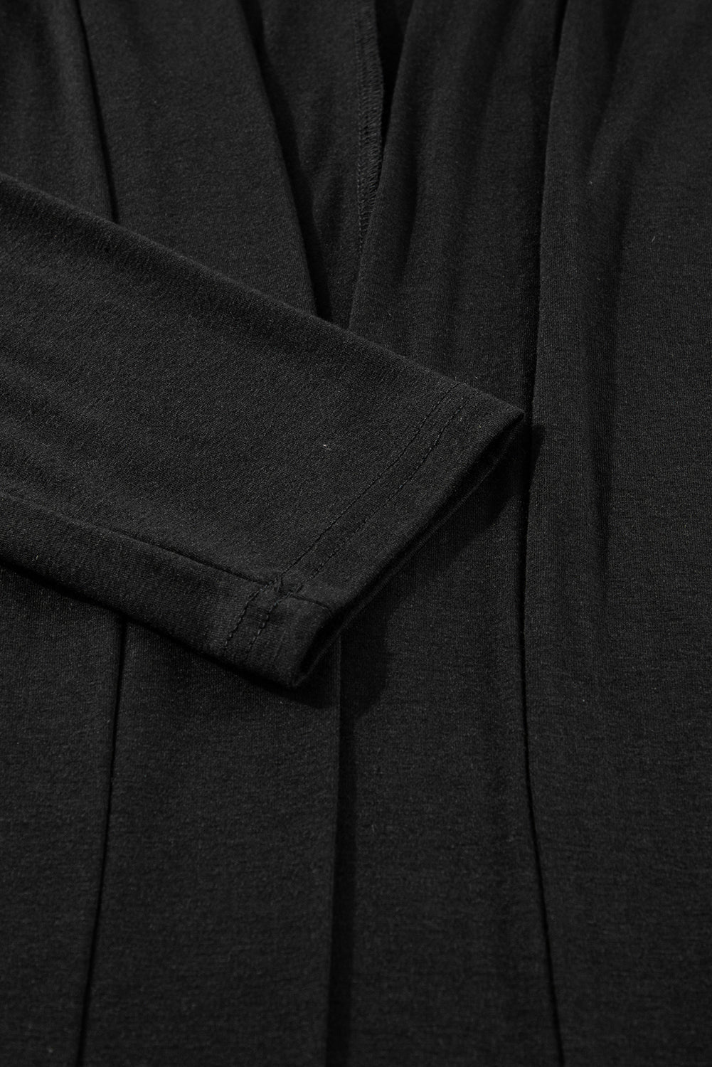 Black Split Long Cardigan and Skinny Pants Lounge Set-Chaelisa's New Jammies