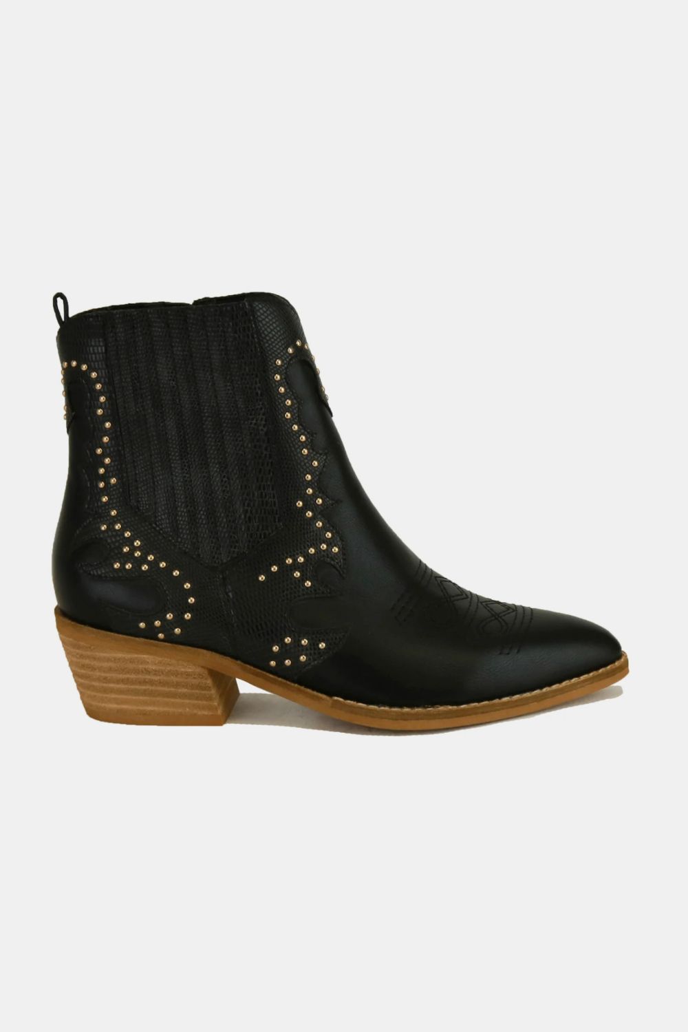 Beast Fashion Studded Detail Point Toe Boots-Chaelisa's New Jammies