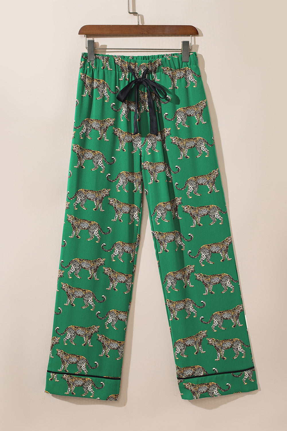 Green Cheetah Print Short Sleeve Shirt and Pants Pajama Set-Chaelisa's New Jammies