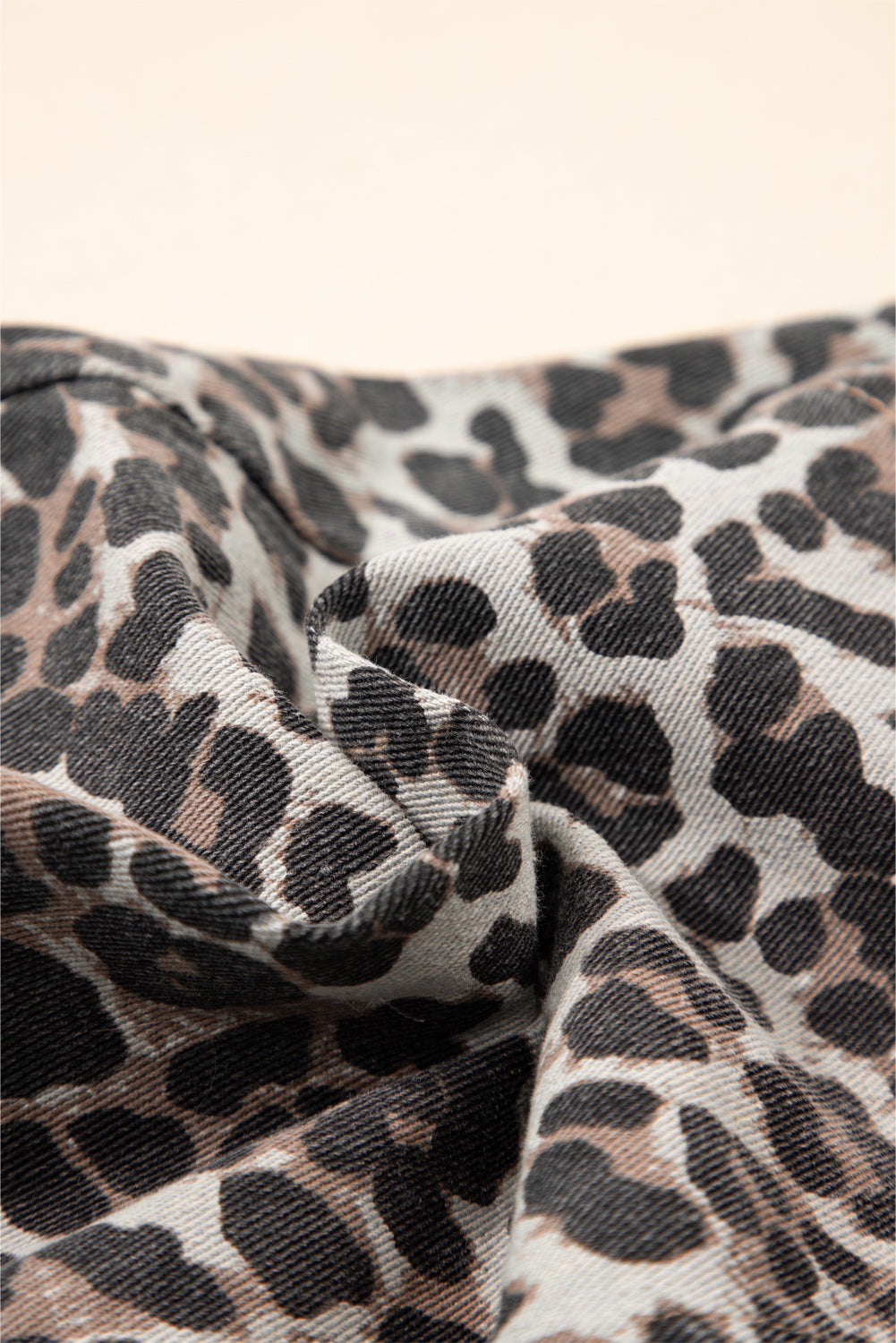Khaki Leopard Denim Mini Skirt-Chaelisa's New Jammies