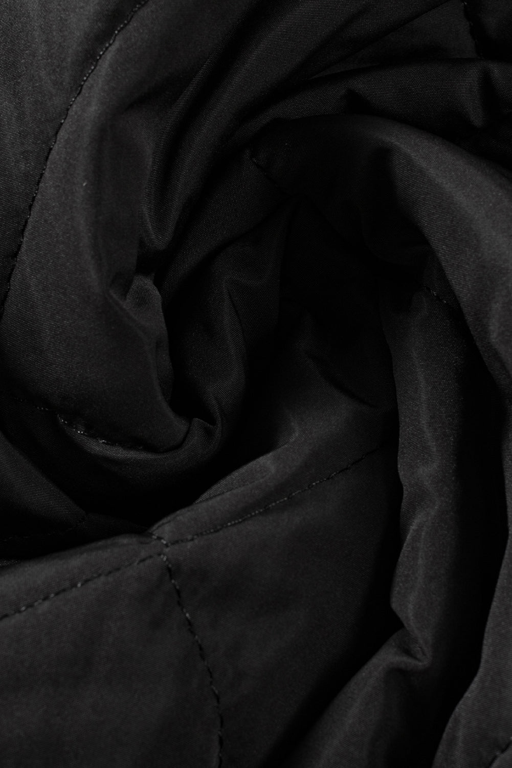 Black Fleece Lined Quilted Zip up Vest Coat-Chaelisa's New Jammies