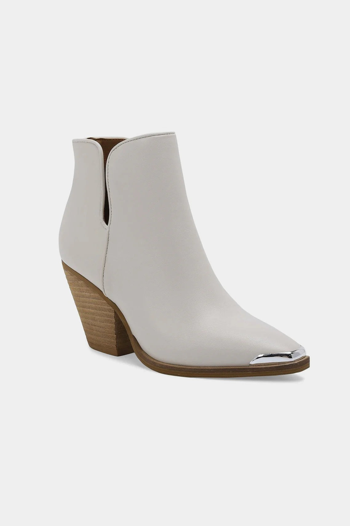 Beast Fashion Pointed Metal-Tip Toe Block Heel Ankle Boots-Chaelisa's New Jammies