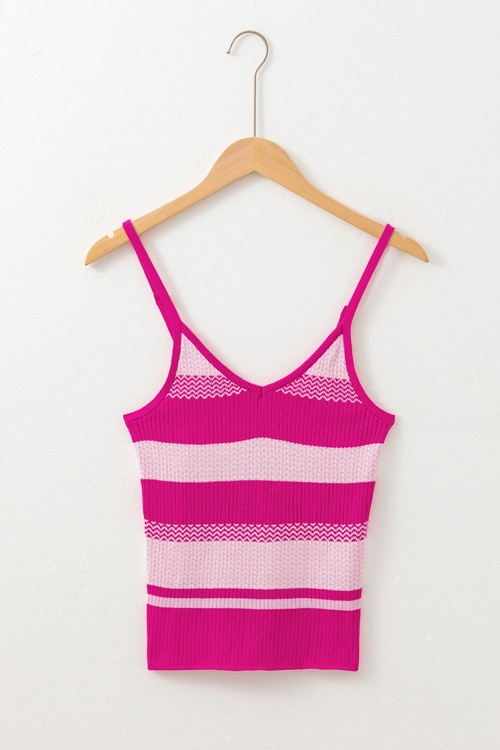 Red Stripe Spaghetti Strap V Neck Sweater Vest-Chaelisa's New Jammies
