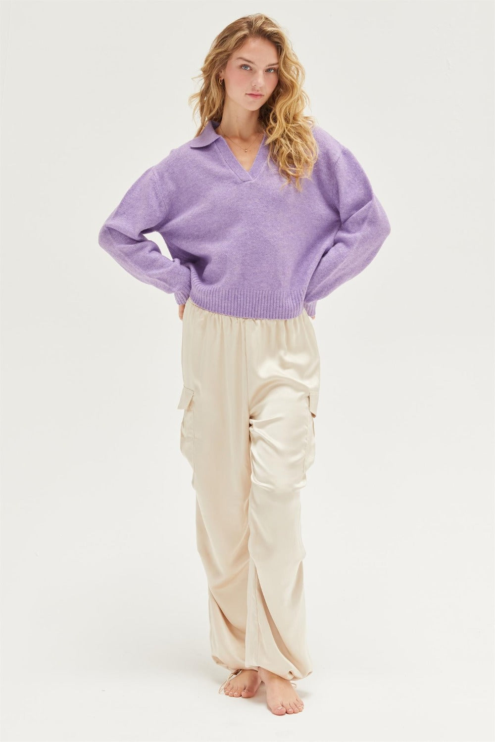 HYFVE Approach Satin Drawstring Hem Cargo Pants-Chaelisa's New Jammies