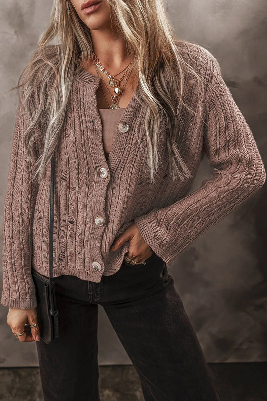 Button Up Long Sleeve Cardigan-Chaelisa's New Jammies