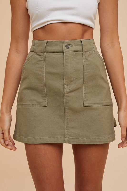 Annie Wear Cargo Denim Mini Skirt-Chaelisa's New Jammies