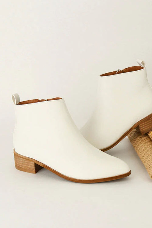 Beast Fashion PU Leather Block Heel Boots-Chaelisa's New Jammies