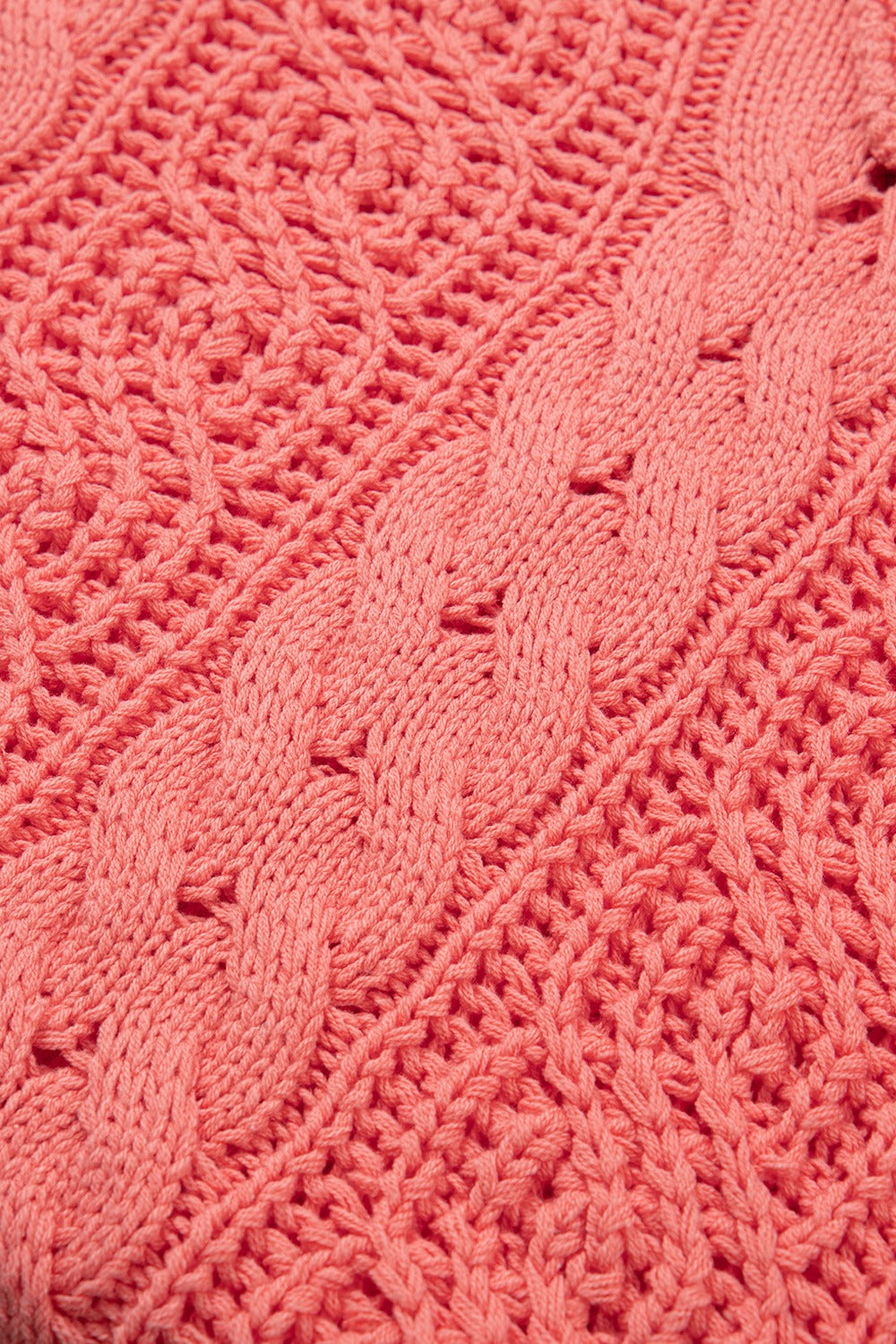 Drawstring Cable-Knit Hooded Sweater-Chaelisa's New Jammies