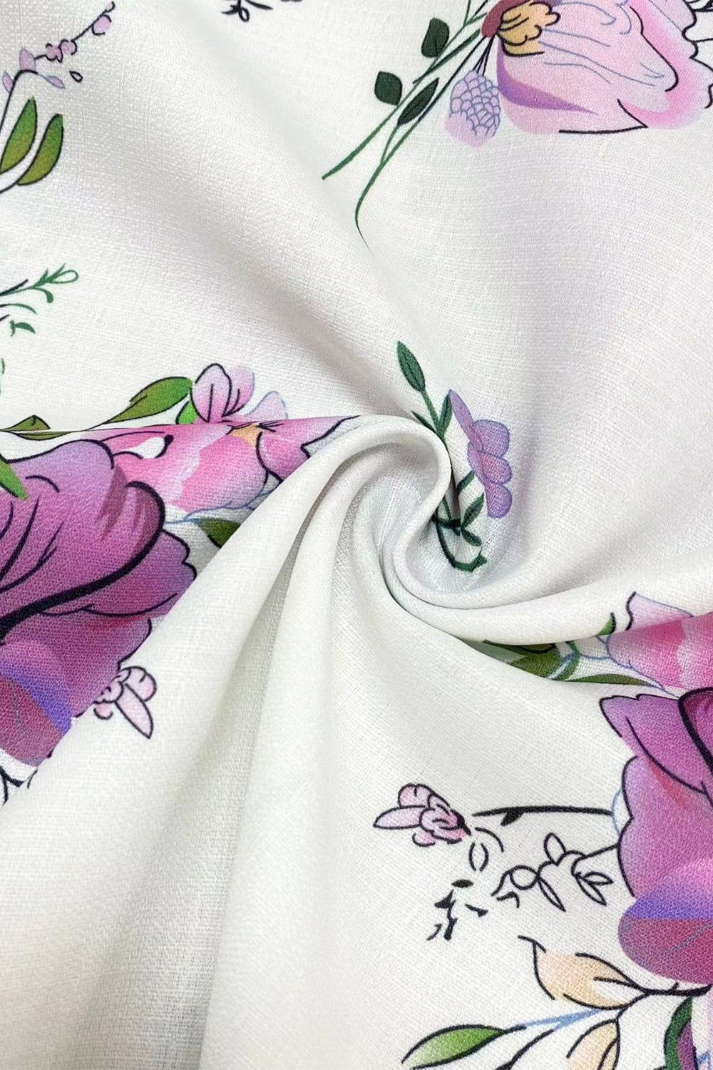 Full Size Printed Tie Neck Short Sleeve Blouse-Chaelisa's New Jammies