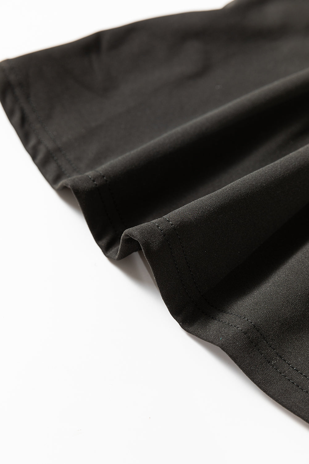 Black Solid Scoop Neck Slim Fit Thermal Top-Chaelisa's New Jammies