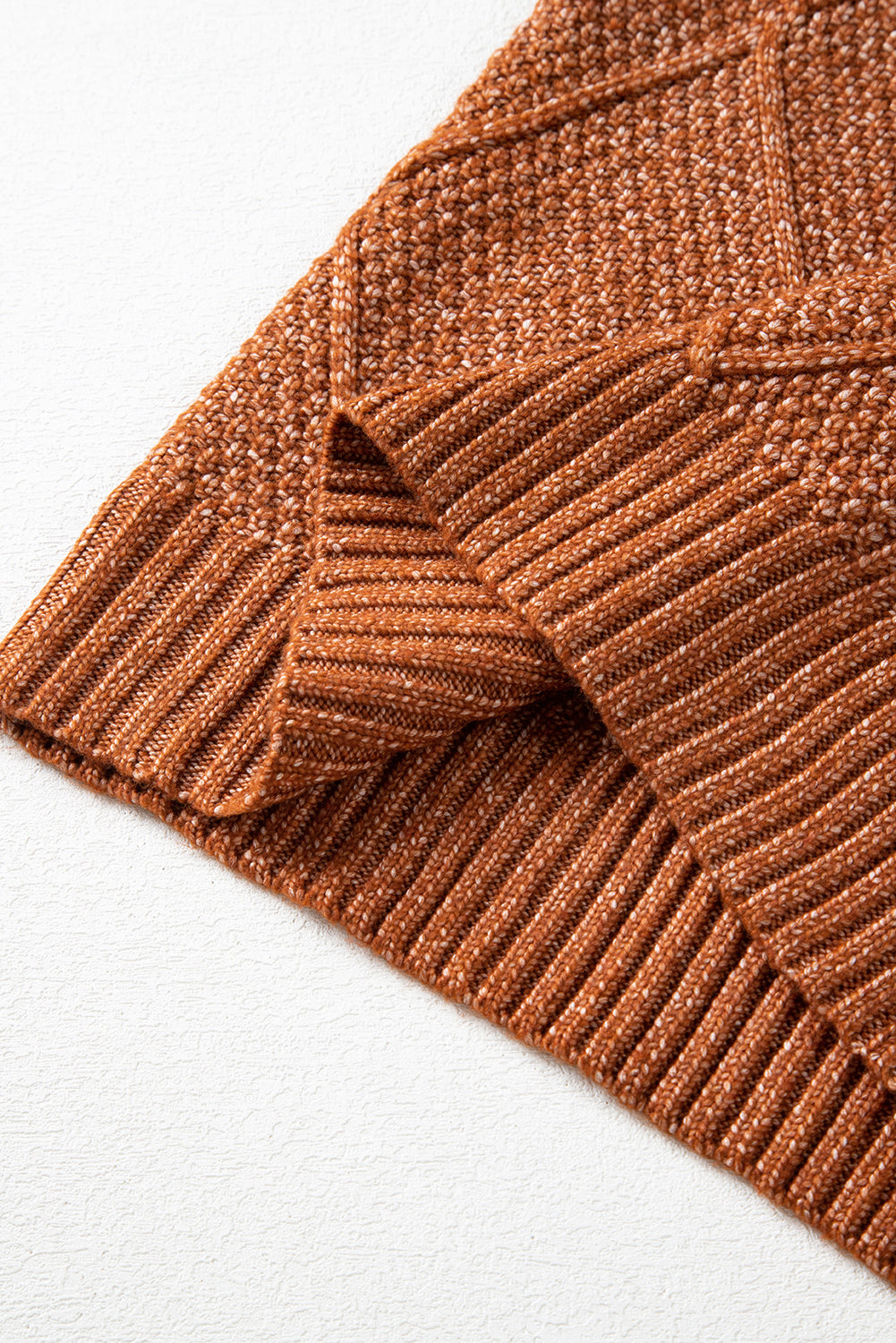 Coffee Cable Knit Drop Shoulder Loose Fit Sweater Dress-Chaelisa's New Jammies