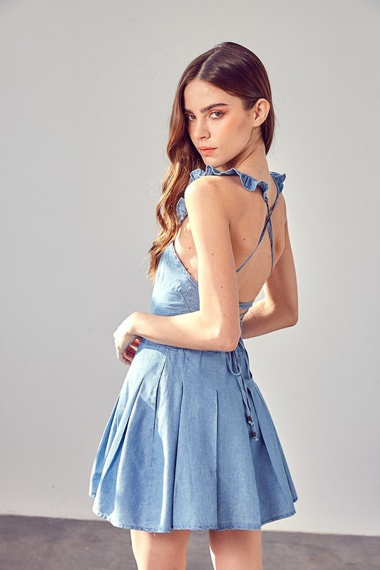 A - Line Open Back Dress - Chaelisa's New Jammies