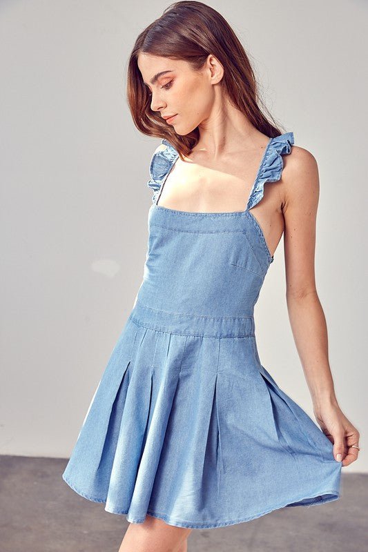 A - Line Open Back Dress - Chaelisa's New Jammies