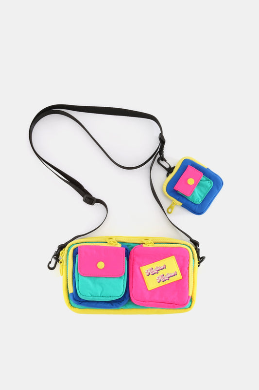 Himawari Removable Strap Nylon Crossbody Bag with EarPods Bag-Chaelisa's New Jammies