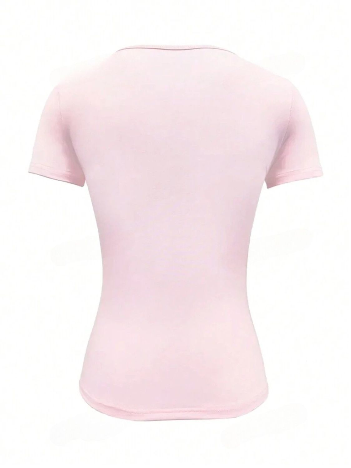 Round Neck Short Sleeve T-Shirt-Chaelisa's New Jammies