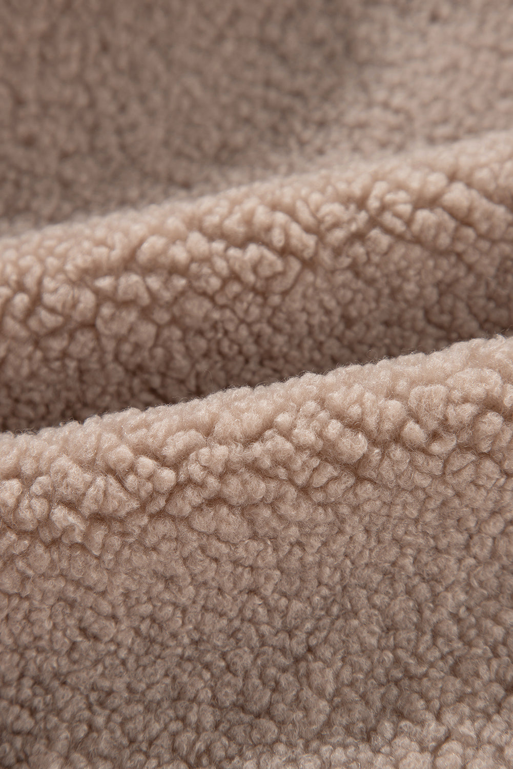 Light French Beige Zipper Pocketed Winter Fuzzy Jacket-Chaelisa's New Jammies