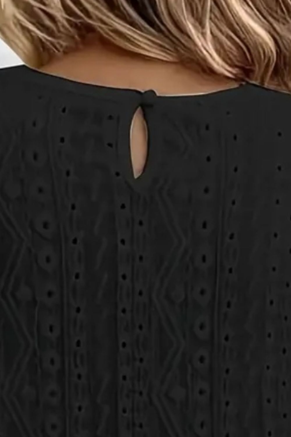 Lace Eyelet Long Sleeve Top-Chaelisa's New Jammies