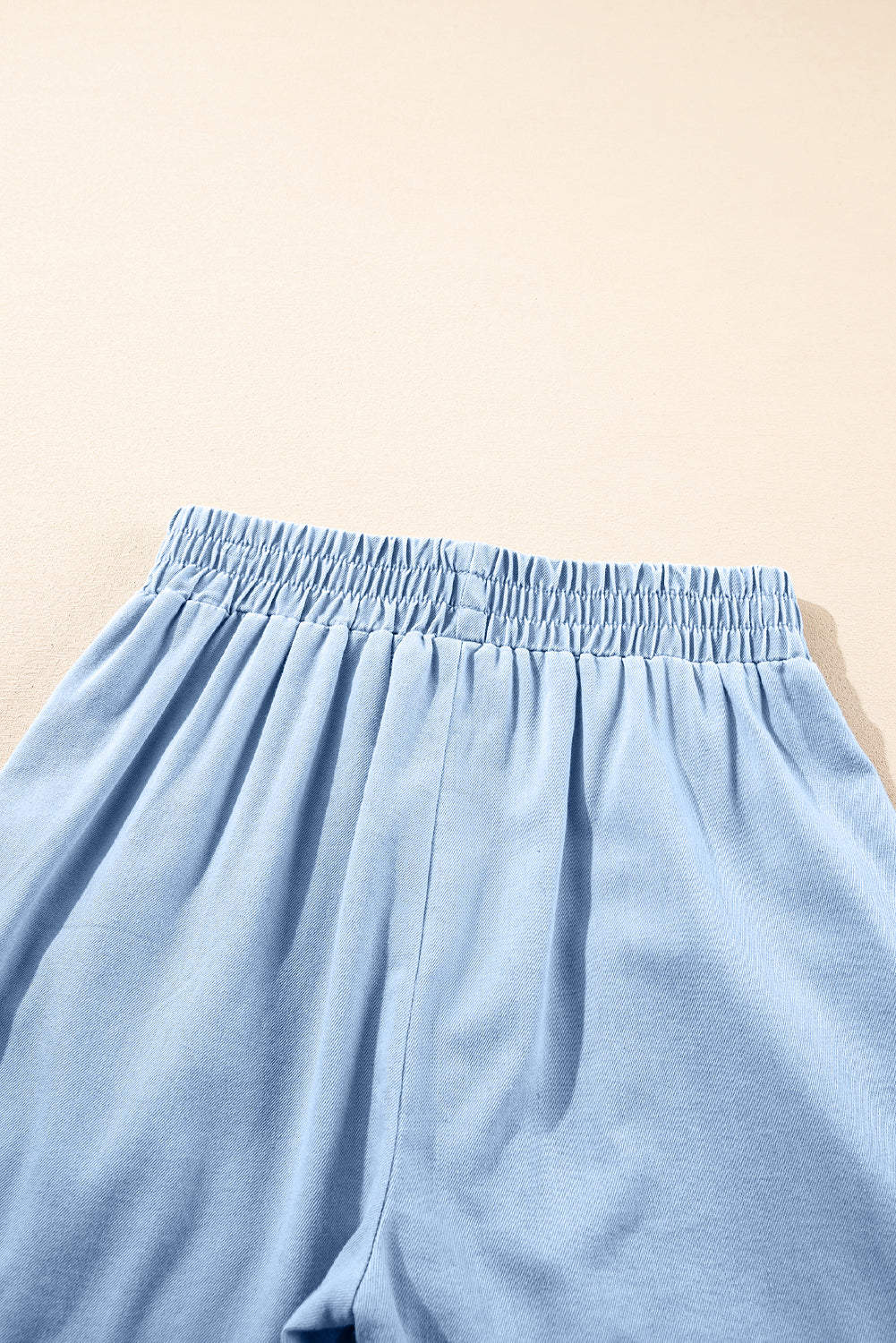Beau Blue Light Wash Pocketed Wide Leg Denim Shorts-Chaelisa's New Jammies