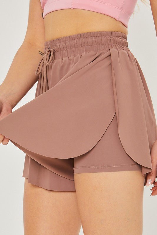 Activewear Two In One Drawstring Shorts - Chaelisa's New Jammies