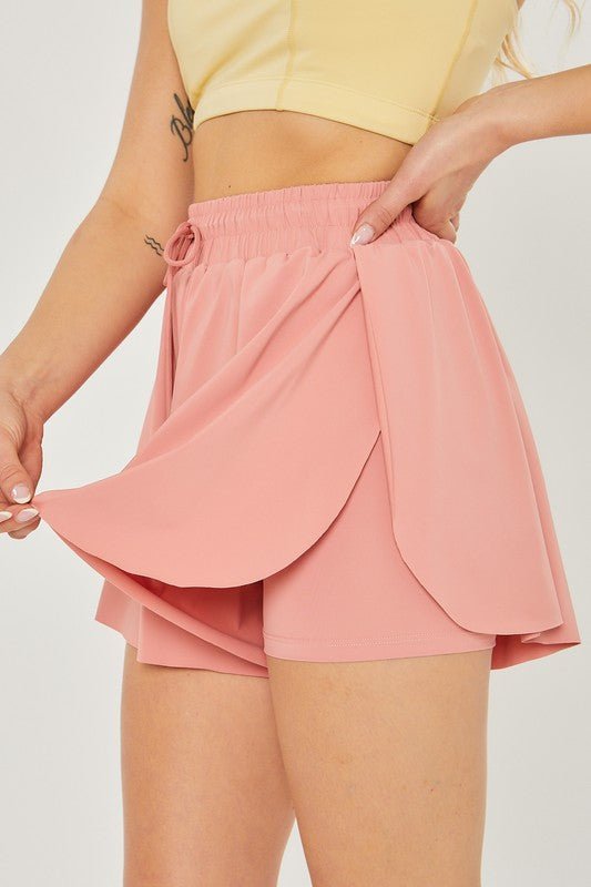 Activewear Two In One Drawstring Shorts - Chaelisa's New Jammies