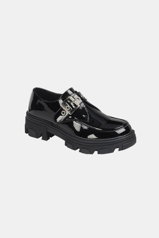Forever Link Buckled Platform Lug Sole Loafers-Chaelisa's New Jammies