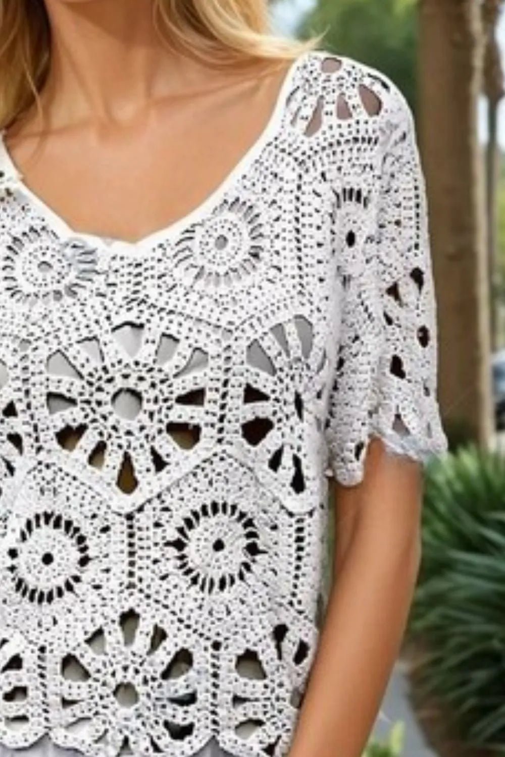 ADORA Crochet Short Sleeve Top - Chaelisa's New Jammies