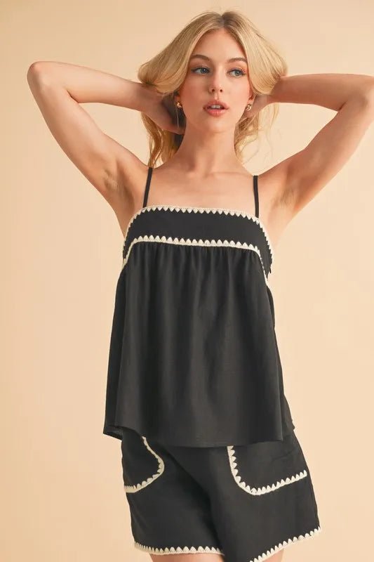 Aemi+Co Bali Rickrack Trim Cami - Chaelisa's New Jammies