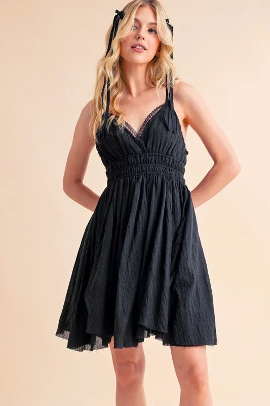 Aemi+Co Lace Detail Mini Cami Dress - Chaelisa's New Jammies
