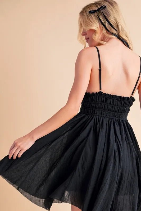 Aemi+Co Lace Detail Mini Cami Dress - Chaelisa's New Jammies