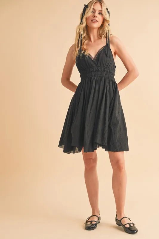 Aemi+Co Lace Detail Mini Cami Dress - Chaelisa's New Jammies