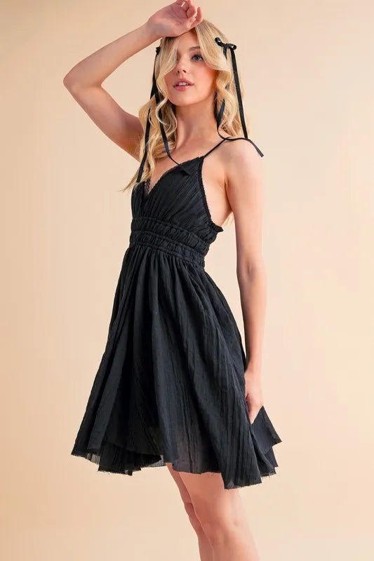 Aemi+Co Lace Detail Mini Cami Dress - Chaelisa's New Jammies