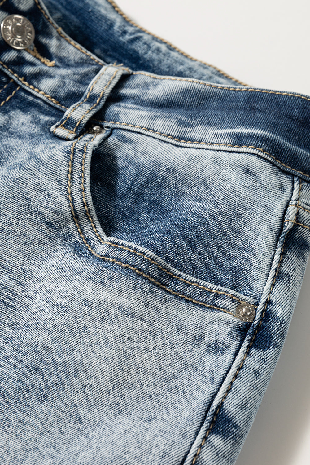 Myosotis High Rise Button Zip Fly Medium Wash Jeans-Chaelisa's New Jammies