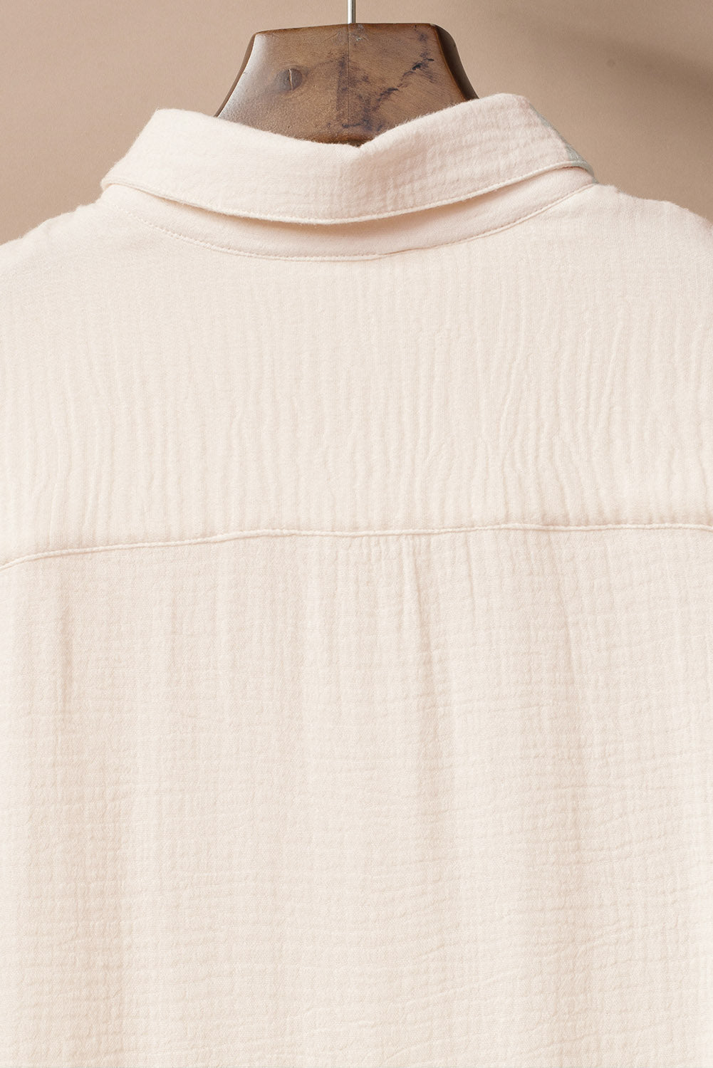 Apricot Crinkled Buttons Maxi Beach Dress with Slits - Chaelisa's New Jammies