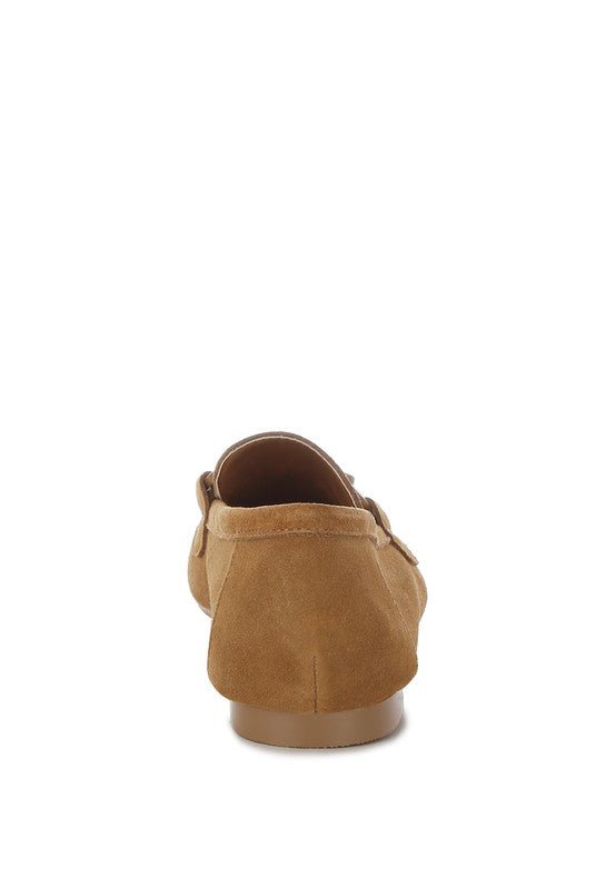Awen Monochromatic Horsebit Real Suede Loafers - Chaelisa's New Jammies