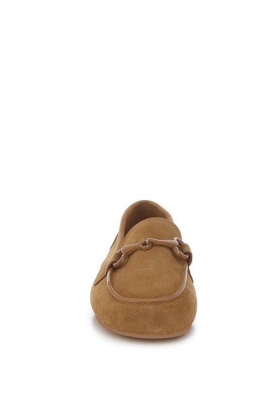 Awen Monochromatic Horsebit Real Suede Loafers - Chaelisa's New Jammies