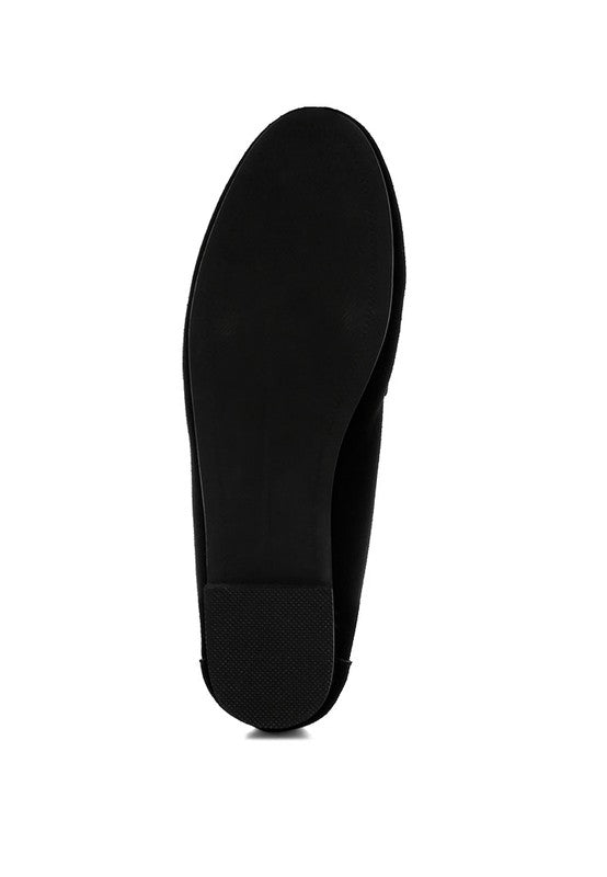 Awen Monochromatic Horsebit Real Suede Loafers - Chaelisa's New Jammies