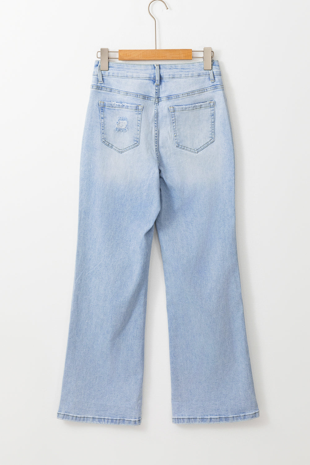 Beau Blue Vintage Light Wash Distressed Flare Jeans-Chaelisa's New Jammies