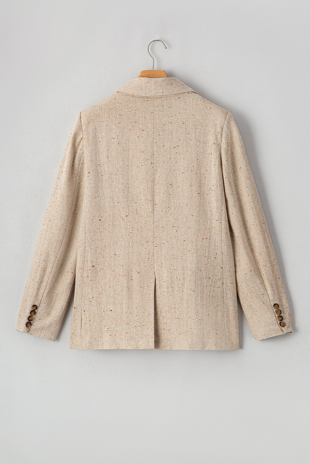 Oatmeal Single Breasted Elegant Suit Jacket-Chaelisa's New Jammies