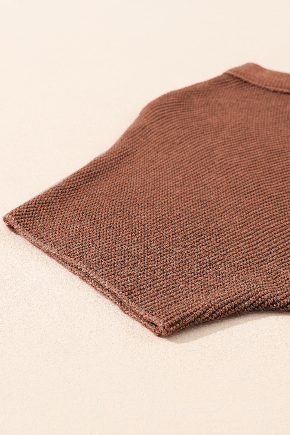 Apricot Mock Neck Short Batwing Sleeve Sweater-Chaelisa's New Jammies