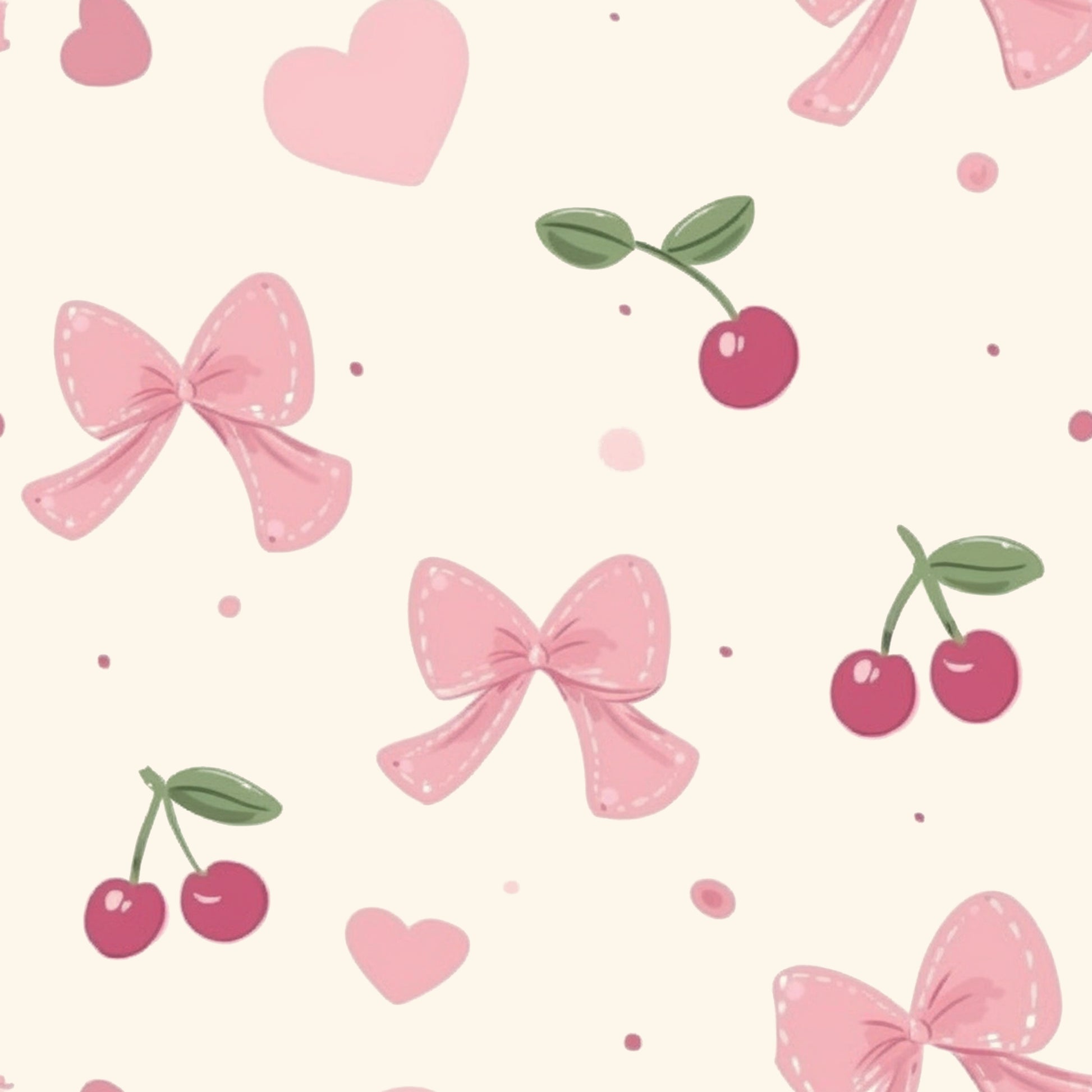 Beige Bow Fruit Print Contrast Pipping Short Pajamas Set-Chaelisa's New Jammies