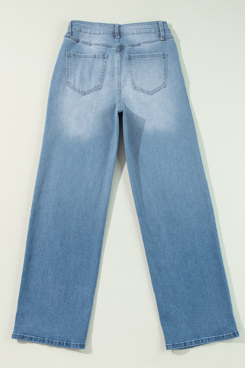 Myosotis High Rise Shift Slit Leg Straight Jeans-Chaelisa's New Jammies
