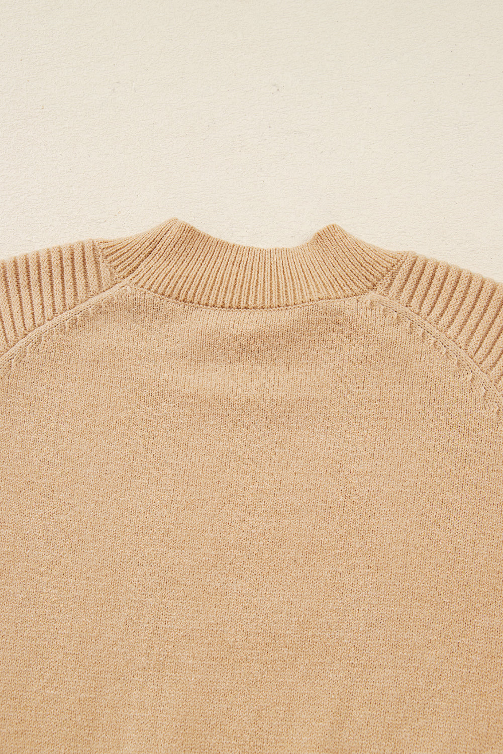 Smoke Gray High Neck Puff Sleeve Sweater Pleated Mini Skirt 2pcs Knitted Outfit