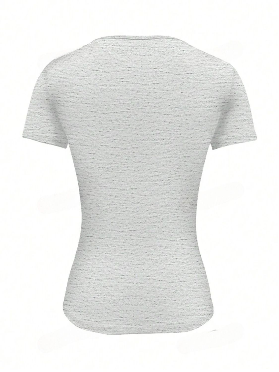 Round Neck Short Sleeve T-Shirt-Chaelisa's New Jammies