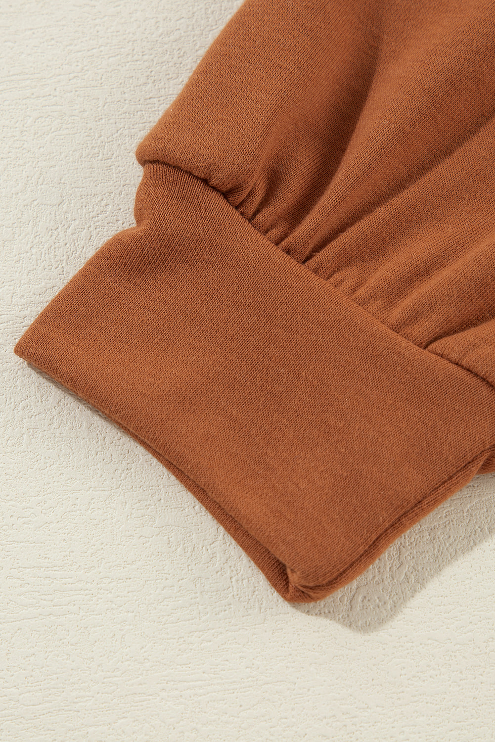 Cinnamon Exposed Seam Cold Shoulder Drawstring Hoodie-Chaelisa's New Jammies