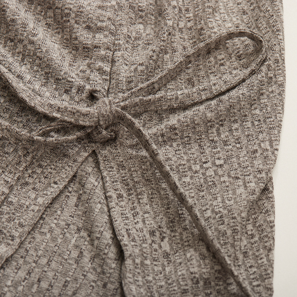 Pleated Ruched Drawstring Fitted Wrapped Knit Dress HWWX62Q4AL-Chaelisa's New Jammies