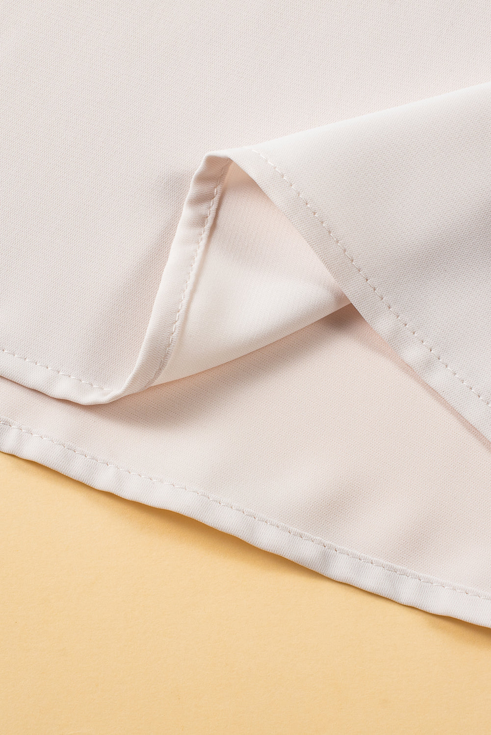 Oatmeal Solid Ruffle Trim Sleeveless Top-Chaelisa's New Jammies