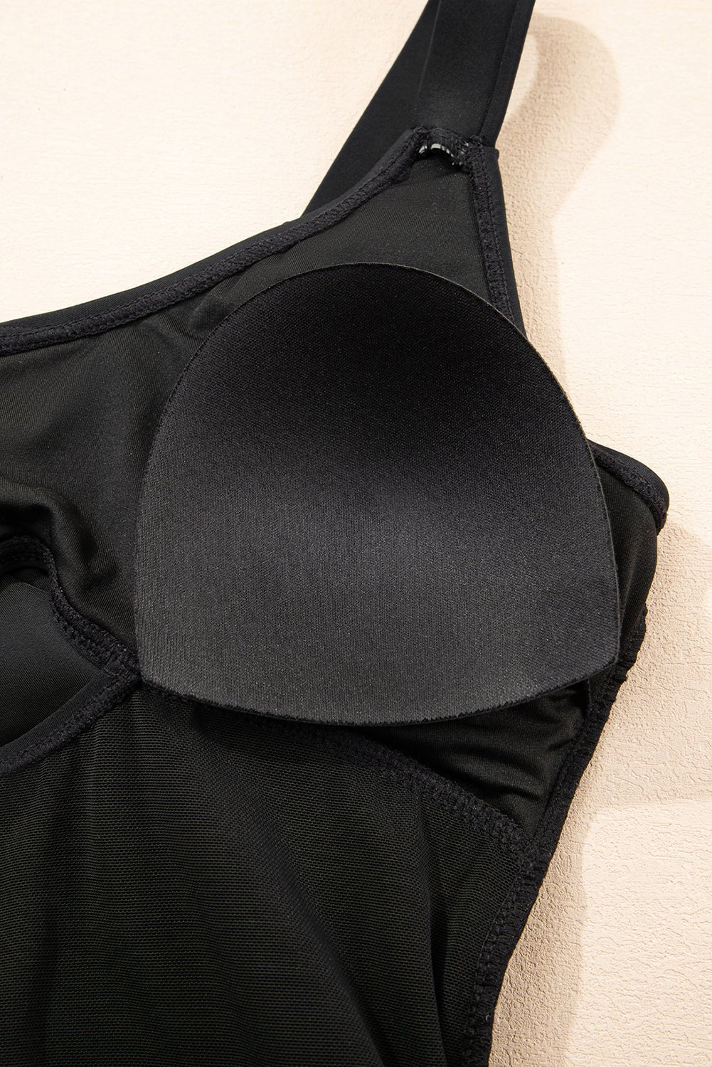 Black Adjustable Straps Cutout Ruched Knot Slit One Piece Swim Dress - Chaelisa's New Jammies