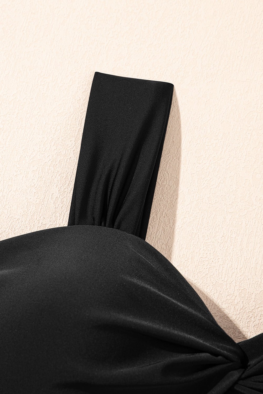 Black Cut out Twist Bowknot Backless One Piece Swimsuit - Chaelisa's New Jammies